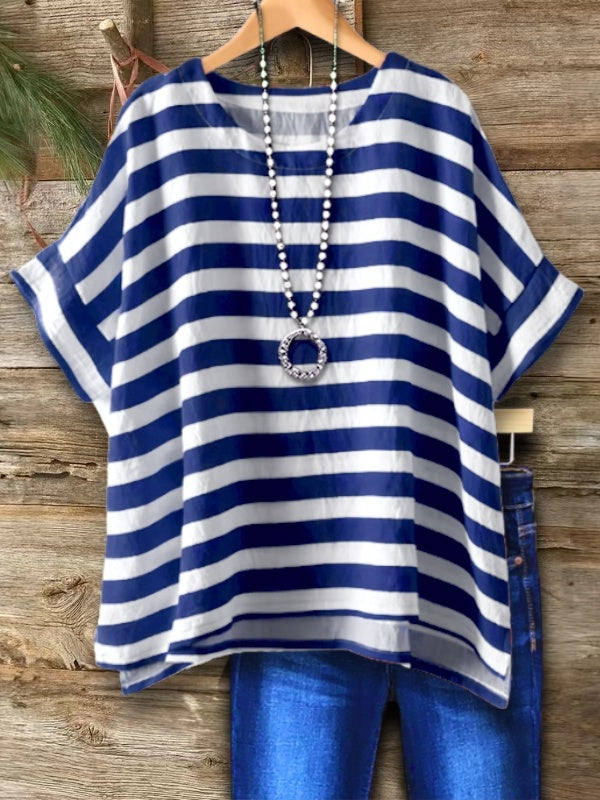 Sailor Stripe Relaxed Fit Short Sleeve Tee