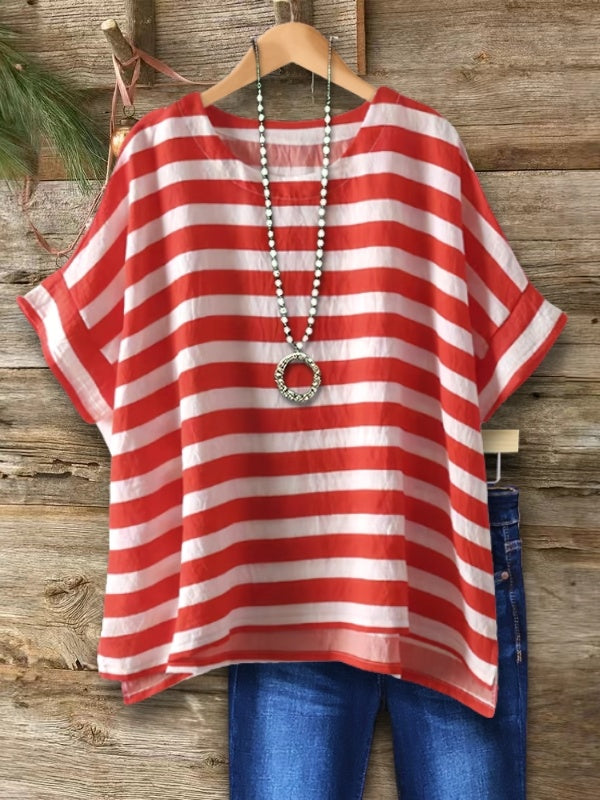 Sailor Stripe Relaxed Fit Short Sleeve Tee