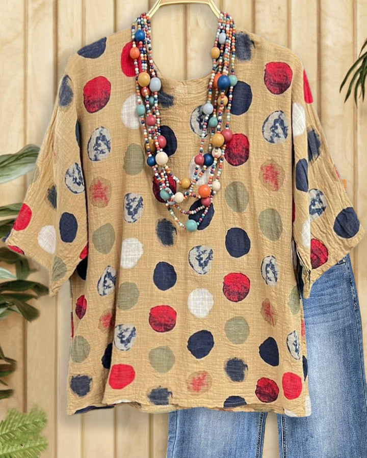 Multicolor Graphic Print Casual Wear Blouse