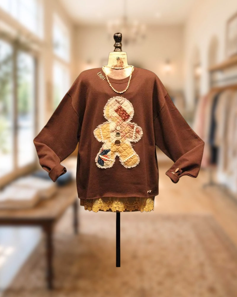 Merry Christmas Print Festive Round Neck Sweatshirt