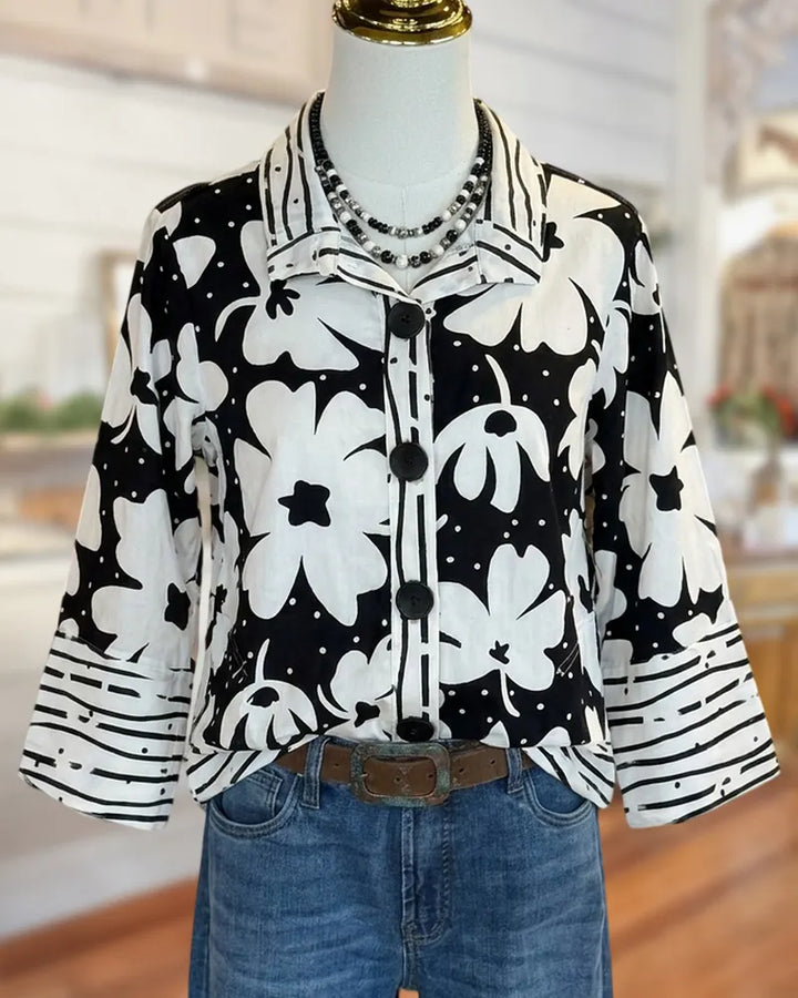 Floral Print Button Up Shirt