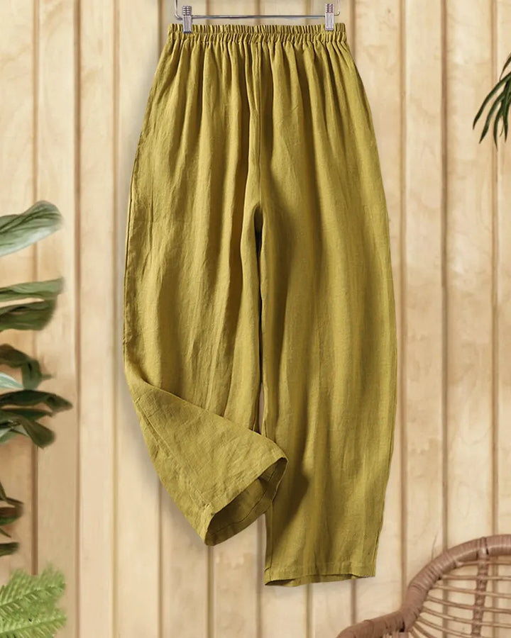 Solid Color Stylish Pocket Pants