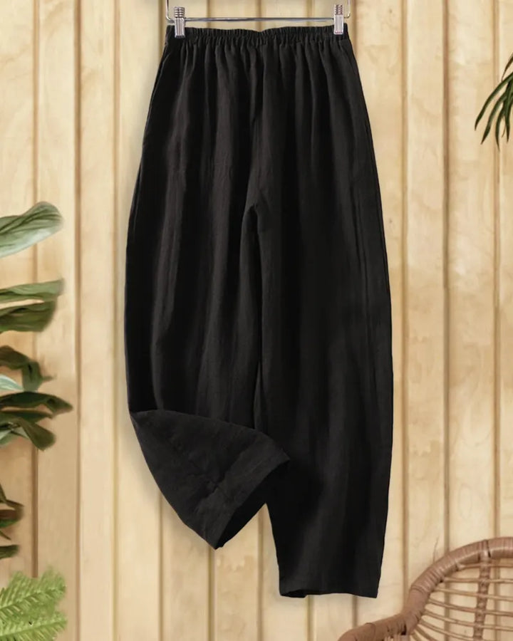 Solid Color Stylish Pocket Pants